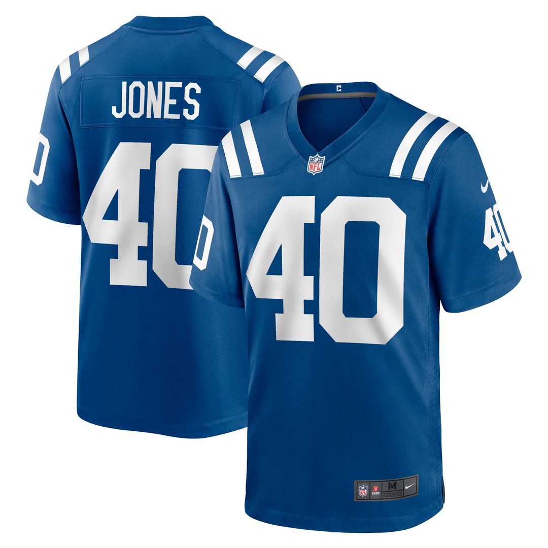 Indianapolis Colts Jaylon Jones Royal Team Game Jersey
