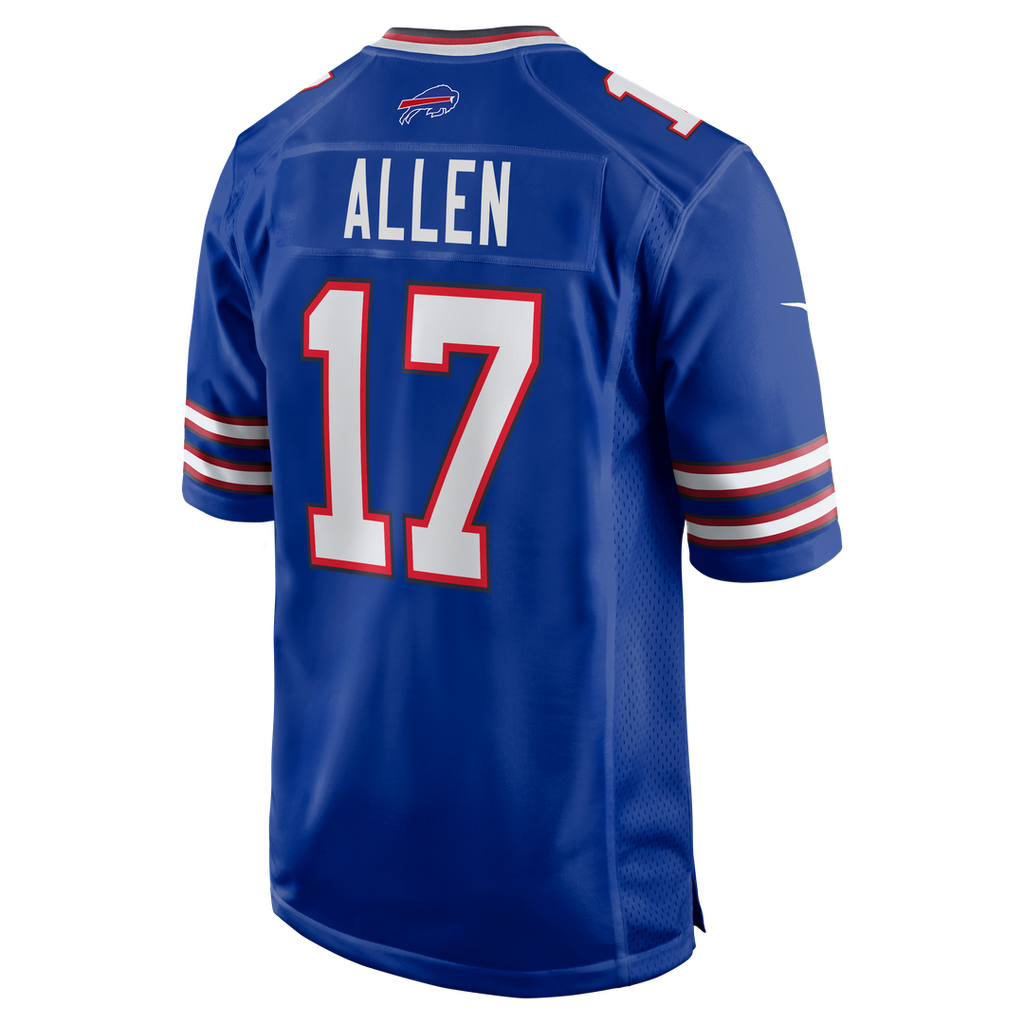 Buffalo Bills Josh Allen Royal Team Game Player Jersey