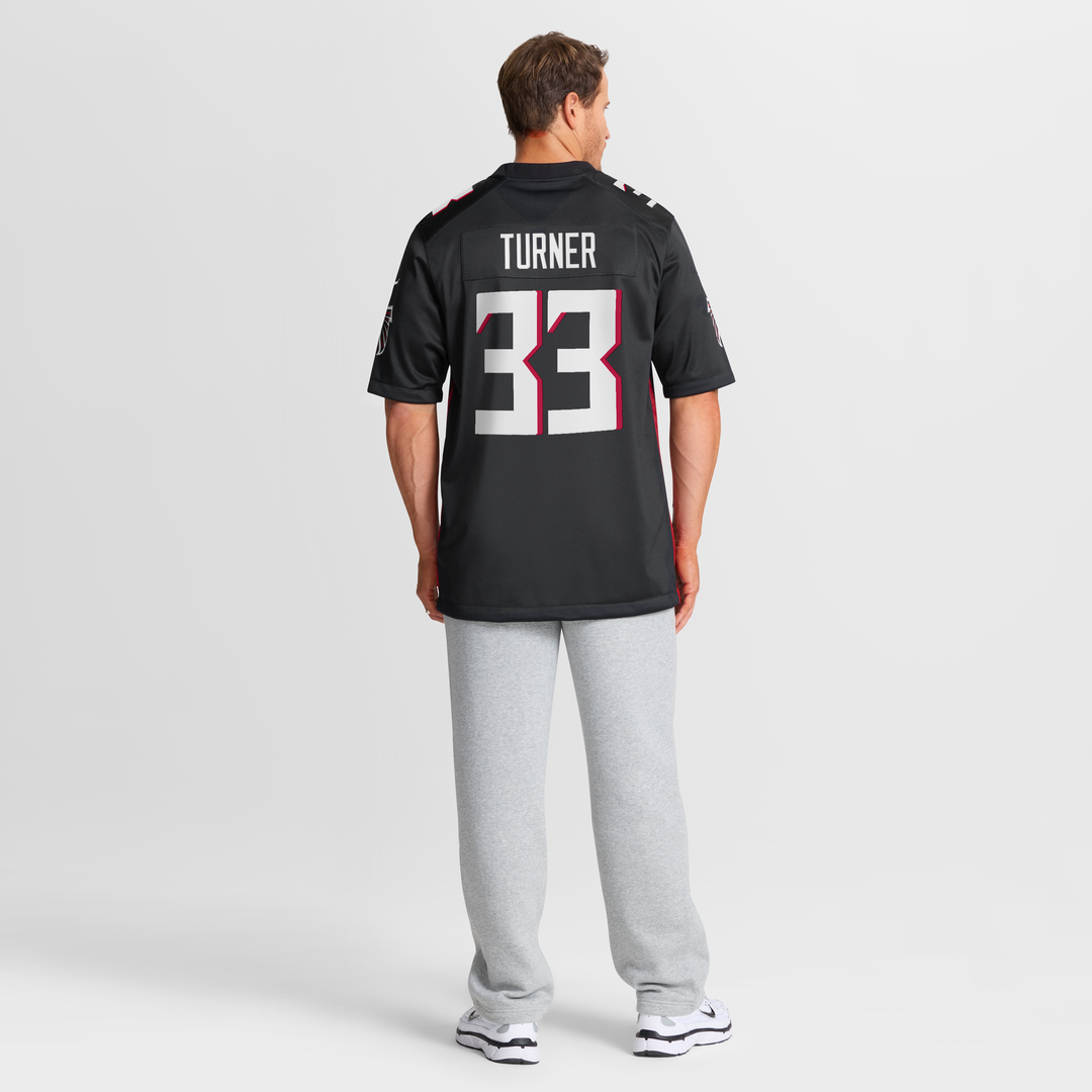 Atlanta Falcons Michael Turner Black Game Retired Player Jersey