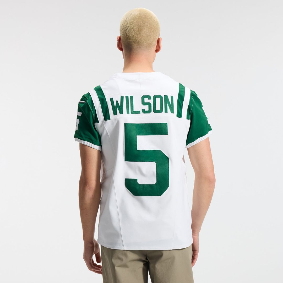 New York Jets Garrett Wilson White Classic Alternate Vapor F.U.S.E. Elite Jersey