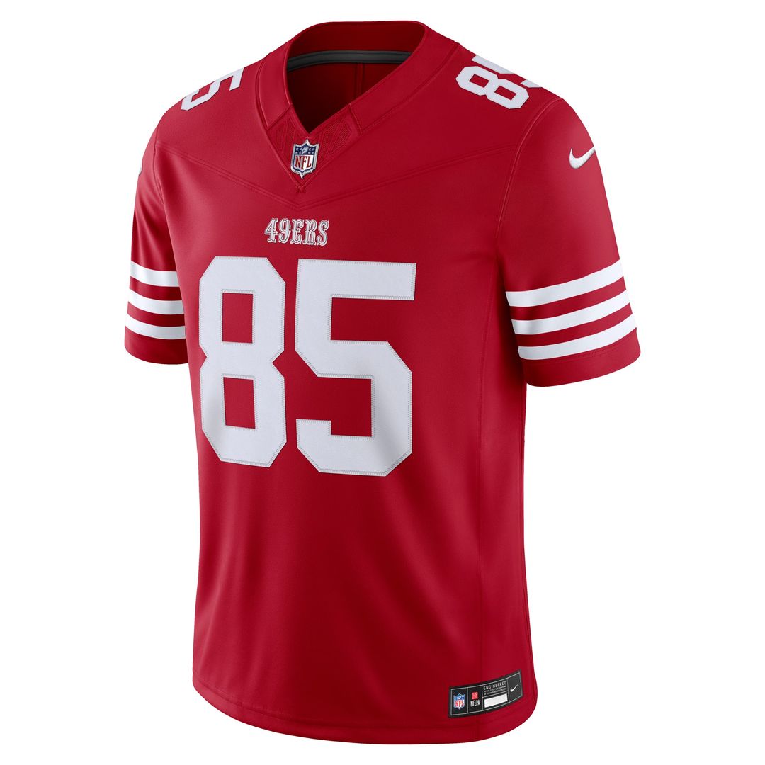 San Francisco 49ers George Kittle Scarlet Team Vapor F.U.S.E. Stitched Limited Jersey