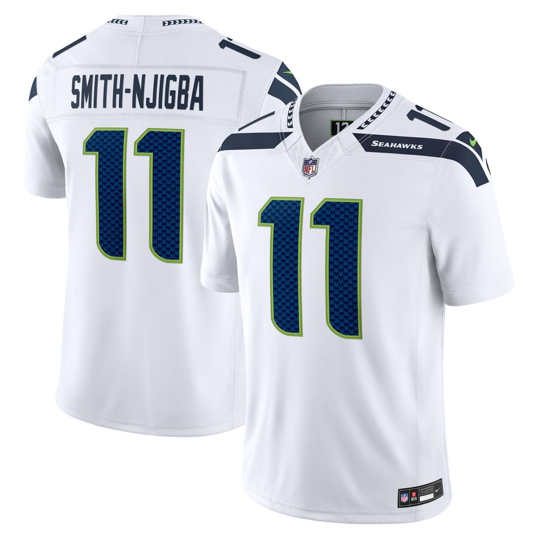 Seattle Seahawks Jaxon Smith-Njigba College Navy Team Vapor F.U.S.E. Stitched Limited Jersey