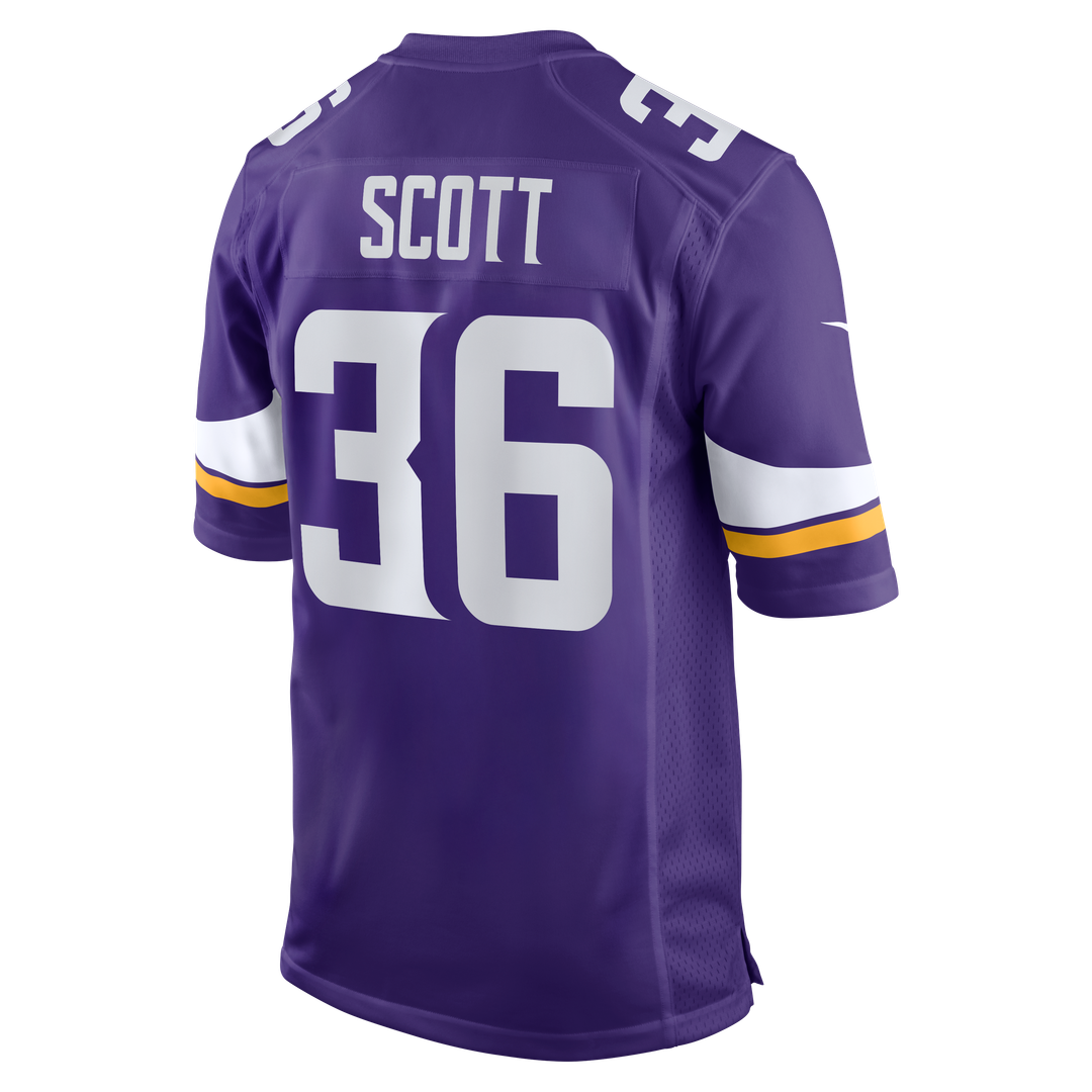 Minnesota Vikings Zavier Scott Purple Team Game Jersey