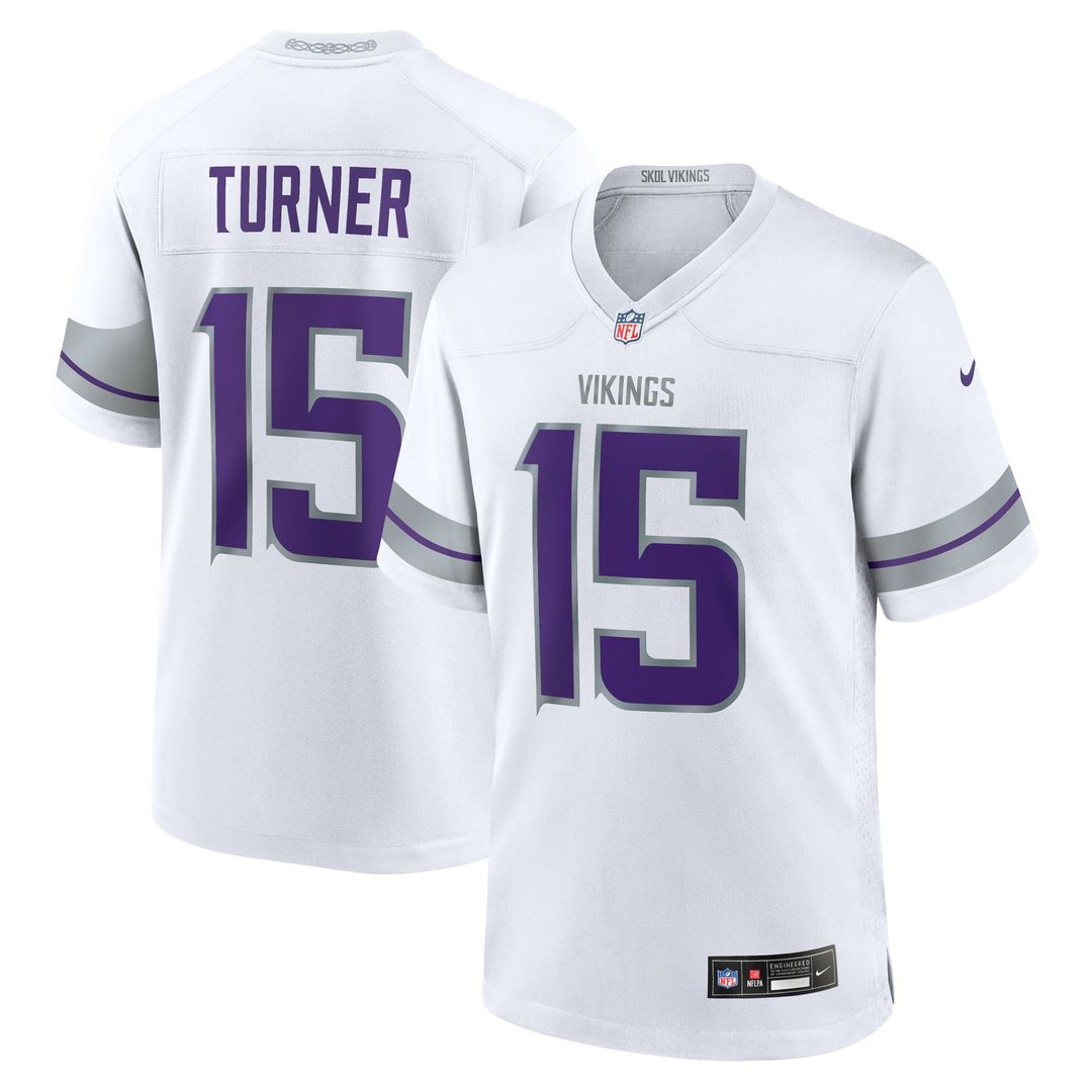 Minnesota Vikings Dallas Turner Purple Game Jersey
