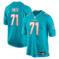 Miami Dolphins Kion Smith Aqua Game Jersey