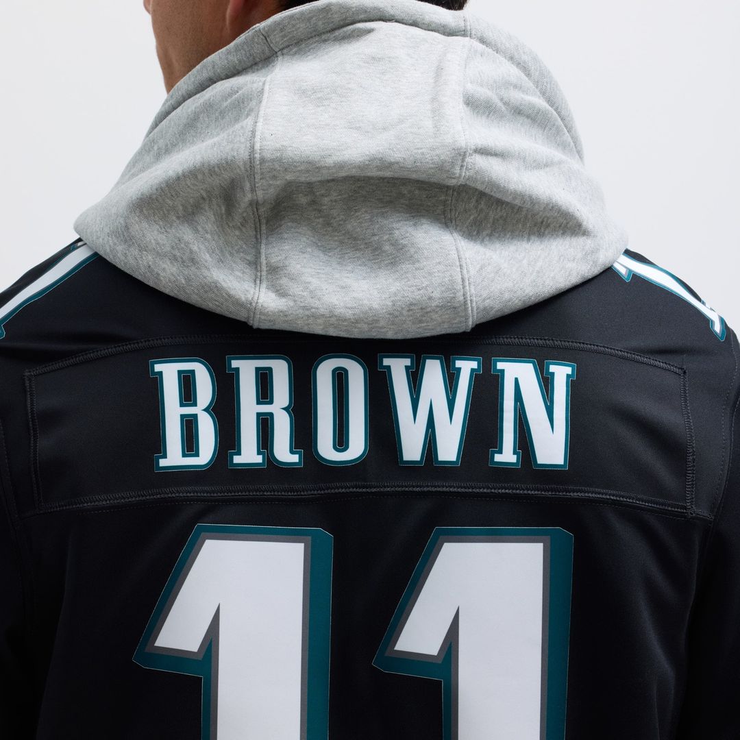 Philadelphia Eagles A.J. Brown Black Alternate Vapor F.U.S.E. Limited Jersey