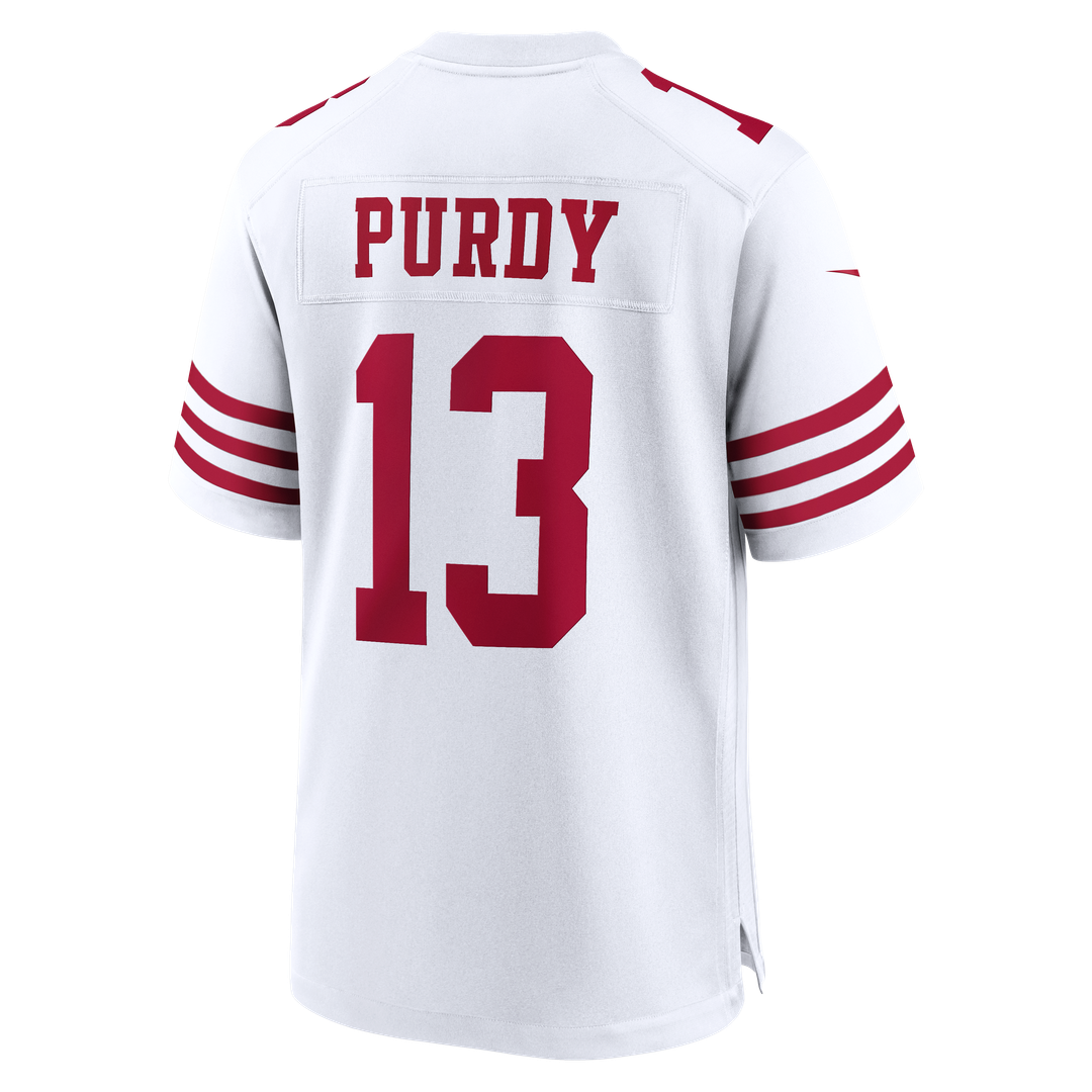 San Francisco 49ers Brock Purdy Scarlet 80th Anniversary Game Jersey