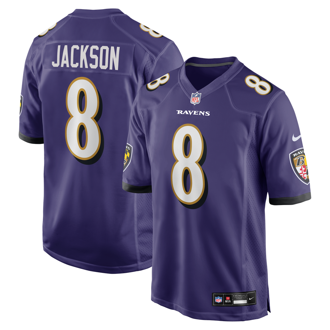 Baltimore Ravens Lamar Jackson Purple Game Jersey