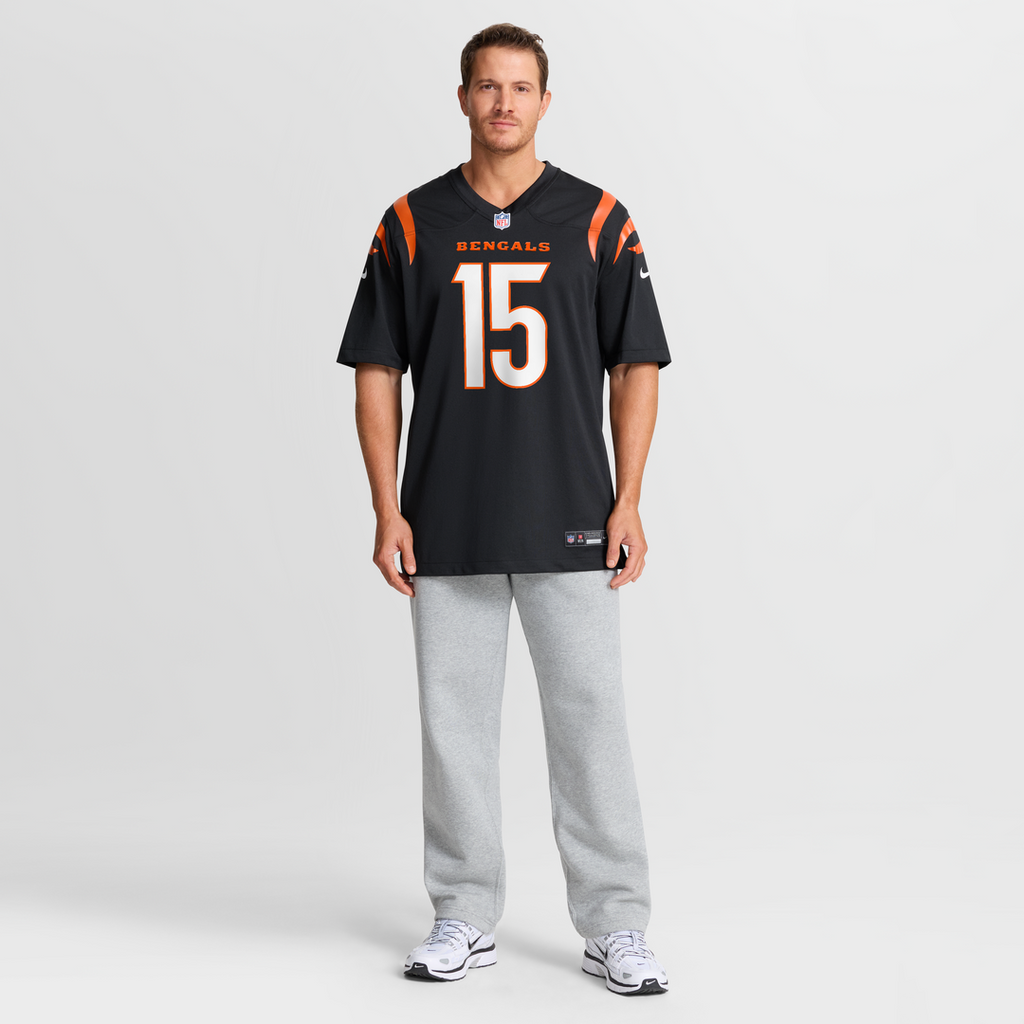 Cincinnati Bengals Charlie Jones Black Team Game Jersey