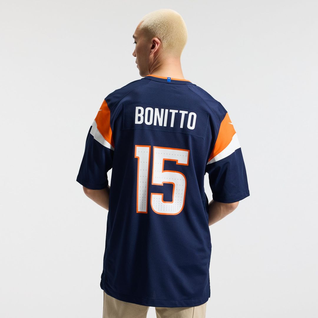 Denver Broncos Nik Bonitto Navy Alternate Game Jersey