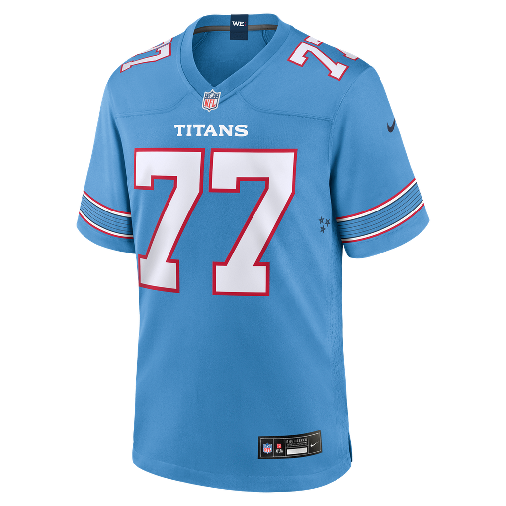 Tennessee Titans Peter Skoronski Light Blue Game Jersey