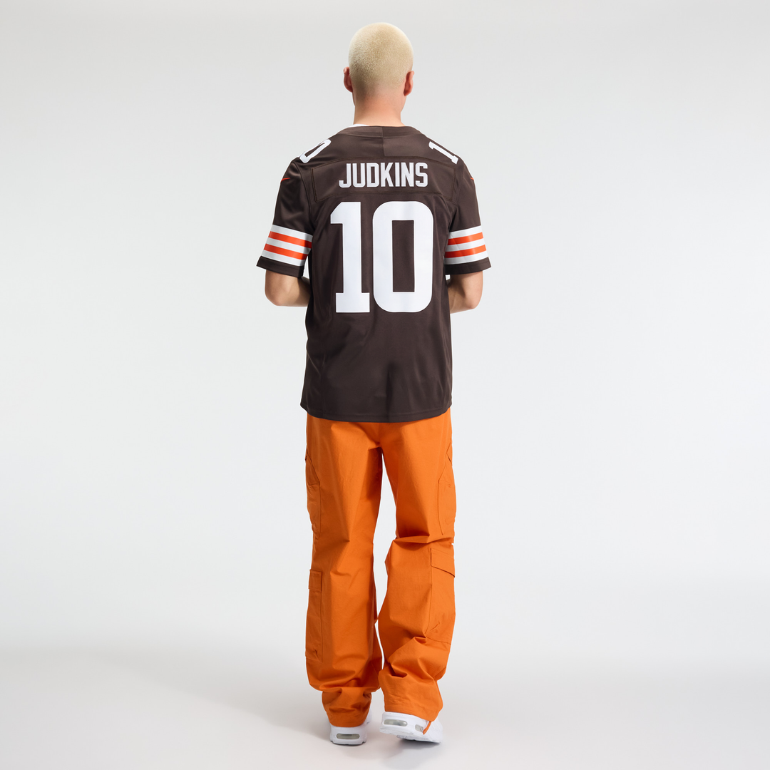 Cleveland Browns Quinshon Judkins Brown Team Vapor F.U.S.E. Stitched Limited Jersey