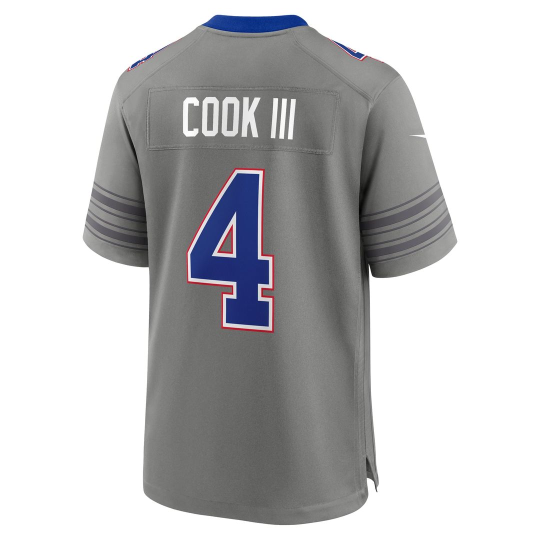 Buffalo Bills James Cook III Gray Nickel City Game Jersey