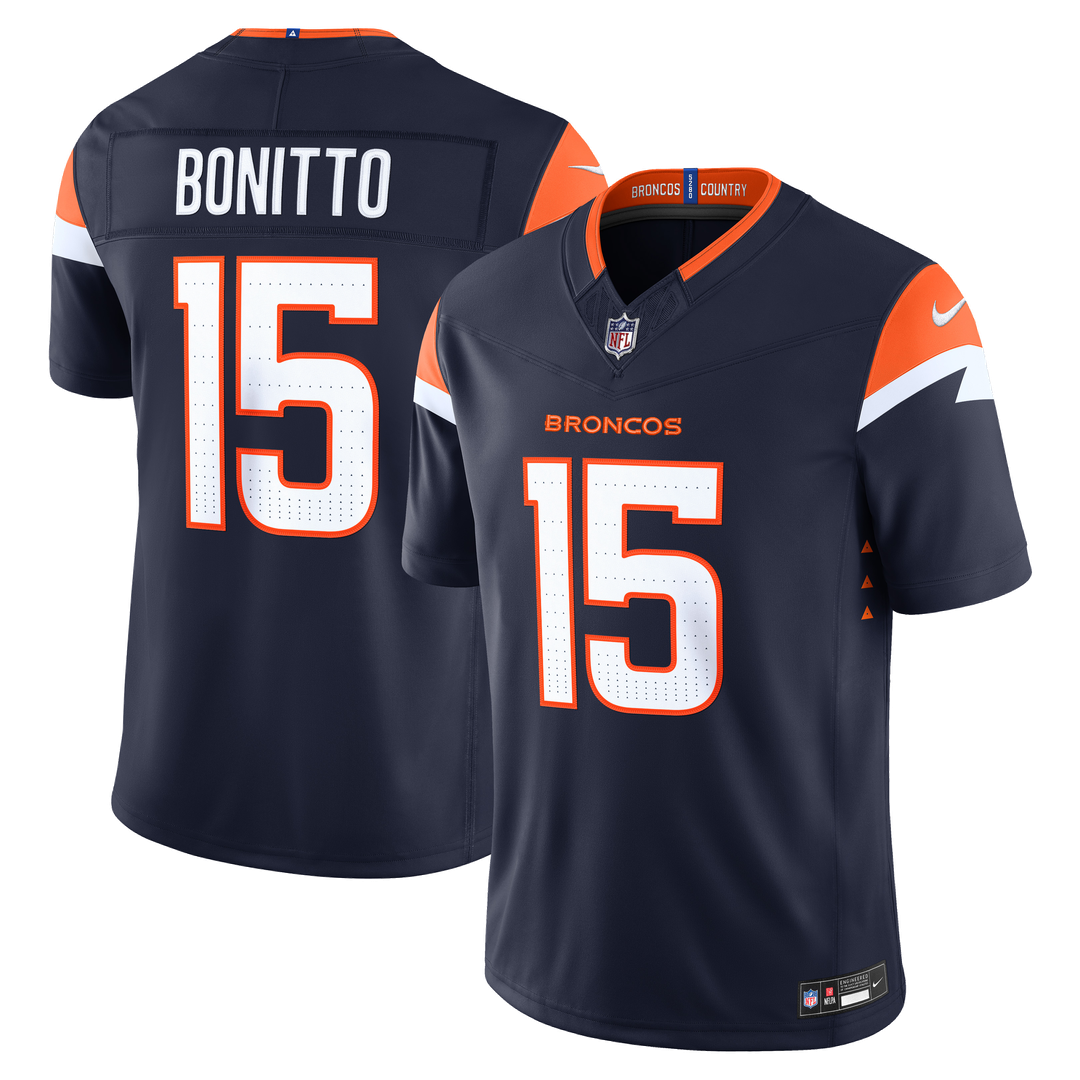 Denver Broncos Nik Bonitto Orange Alternate Mile High Collection 1977 Throwback Vapor F.U.S.E. Stitched Limited Jersey