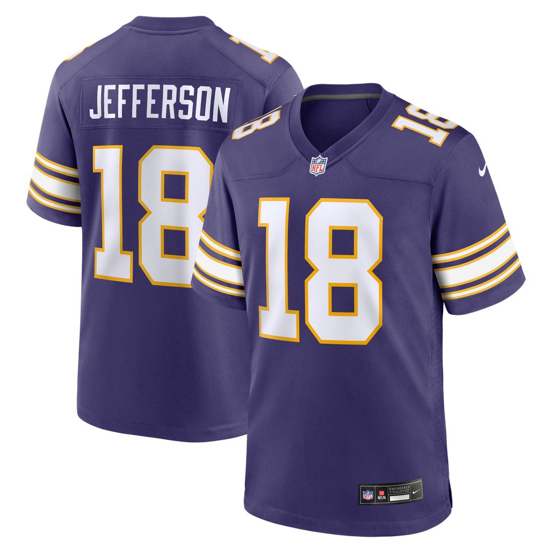 Minnesota Vikings Justin Jefferson Purple Classic Player Game Jersey