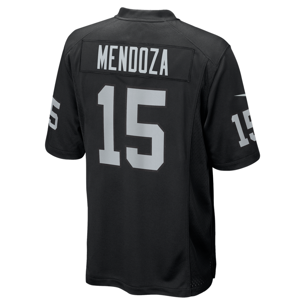 Las Vegas Raiders Fernando Mendoza Black Team Game Jersey