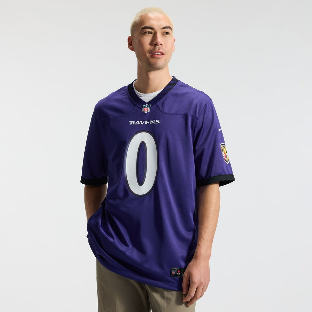 Baltimore Ravens Roquan Smith Purple Team Game Jersey