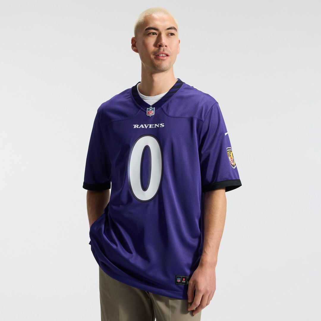 Baltimore Ravens Roquan Smith Purple Team Game Jersey