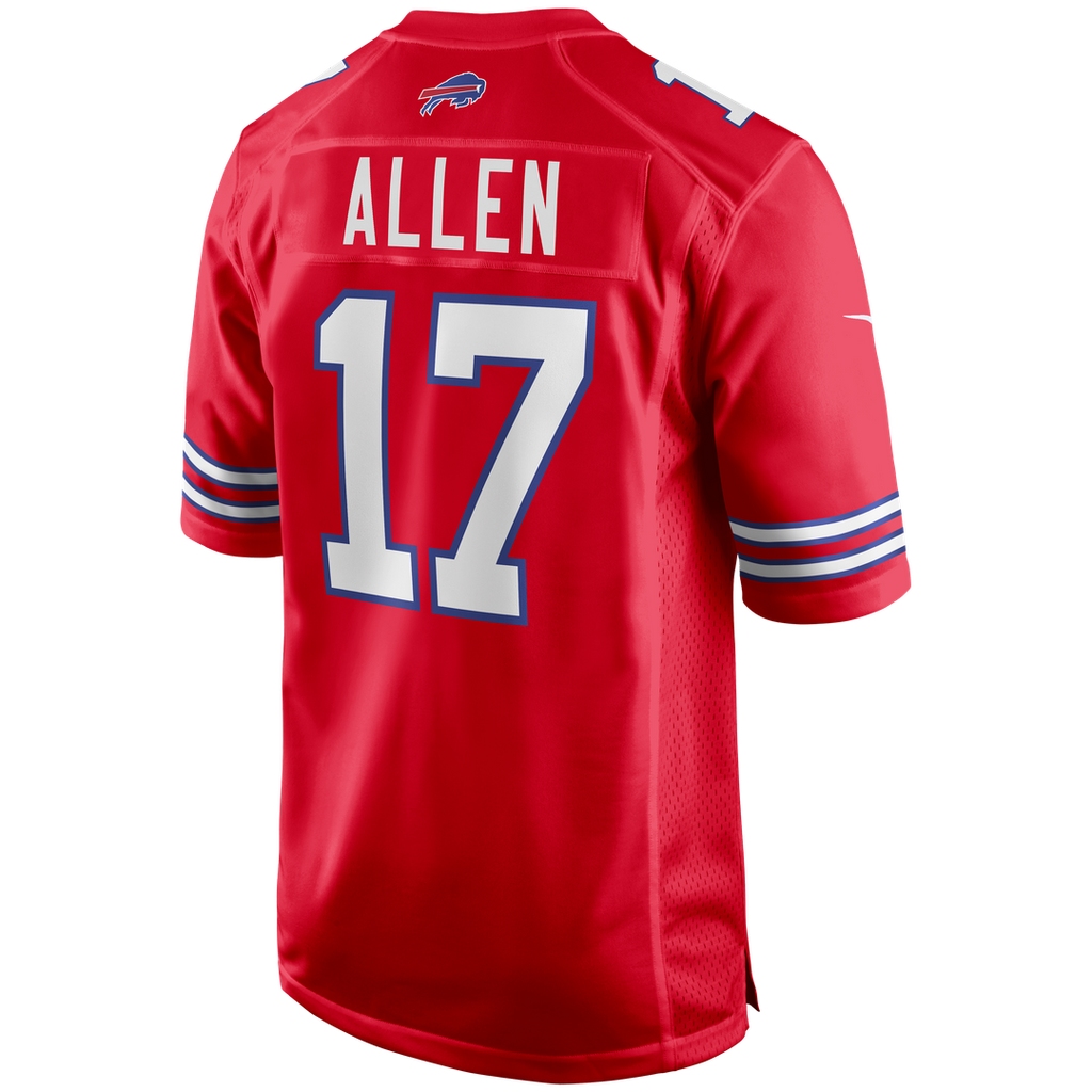 Buffalo Bills Josh Allen White White Game Player Jersey
