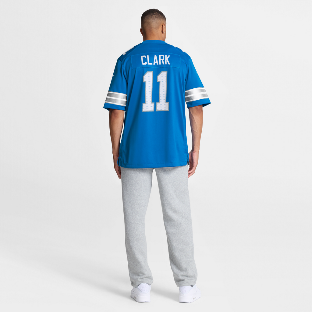 Detroit Lions Damone Clark Blue Team Game Jersey
