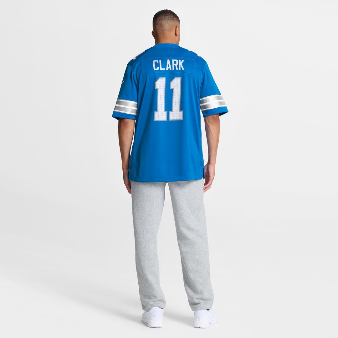Detroit Lions Damone Clark Blue Team Game Jersey
