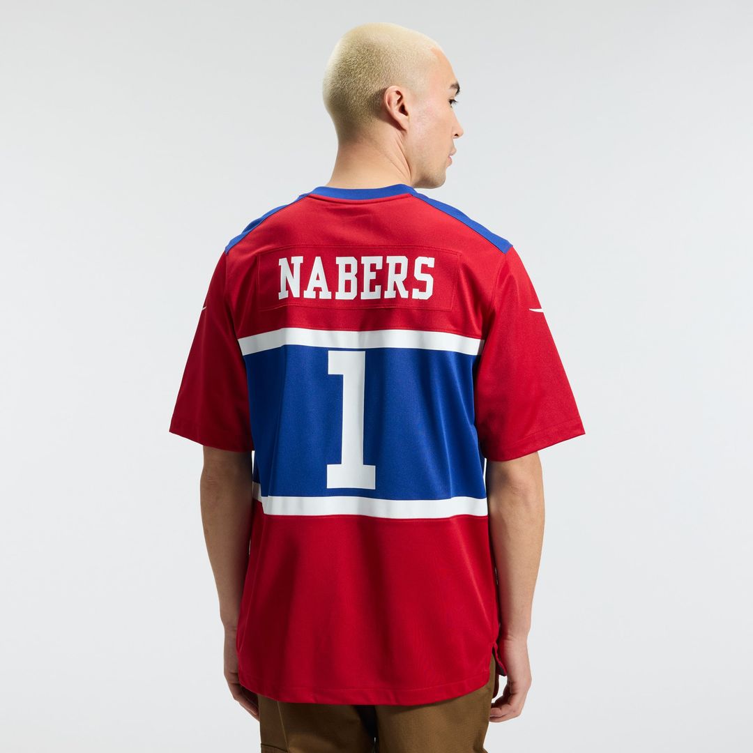 New York Giants Malik Nabers Century Red Alternate Game Jersey