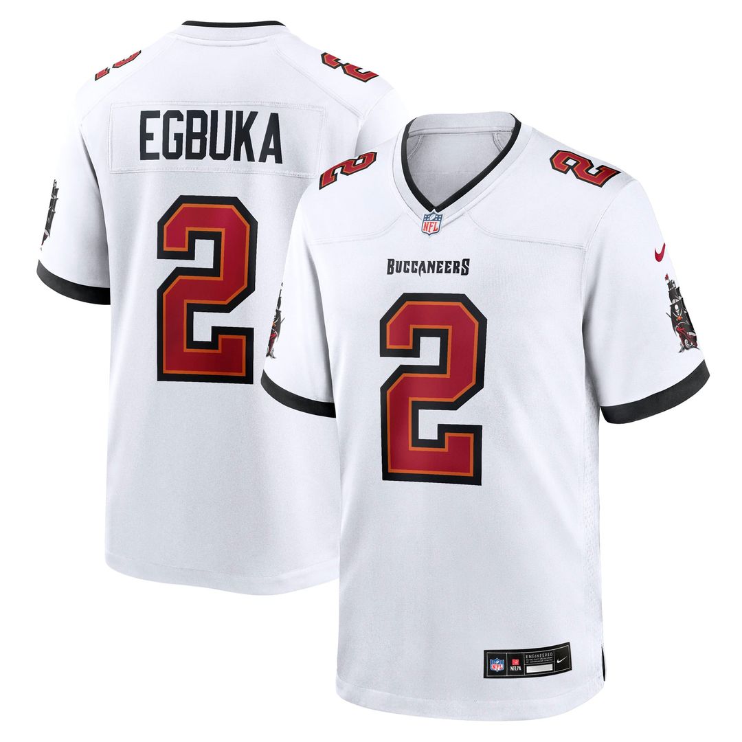 Tampa Bay Buccaneers Emeka Egbuka Pewter Alternate Game Player Jersey