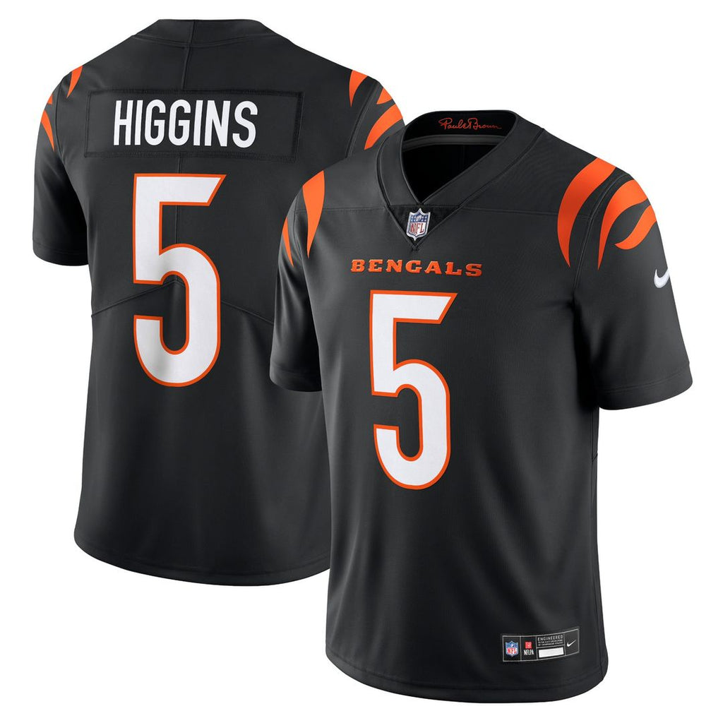 Cincinnati Bengals Tee Higgins Black Vapor Untouchable Limited Jersey