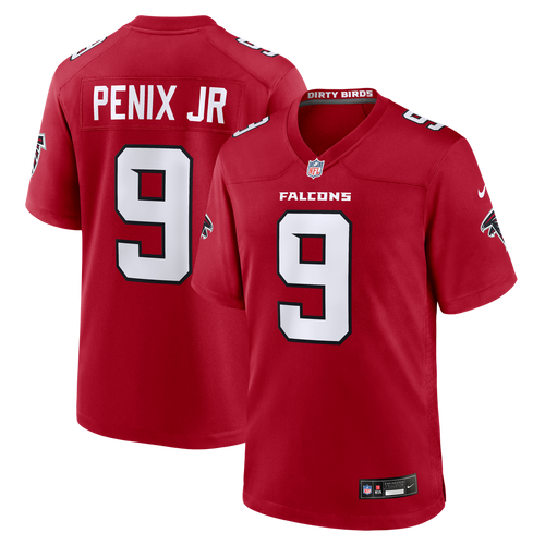 Atlanta Falcons Michael Penix Jr. Red Game Jersey