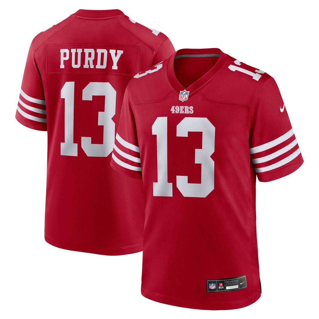 San Francisco 49ers Brock Purdy White Game Player Jersey
