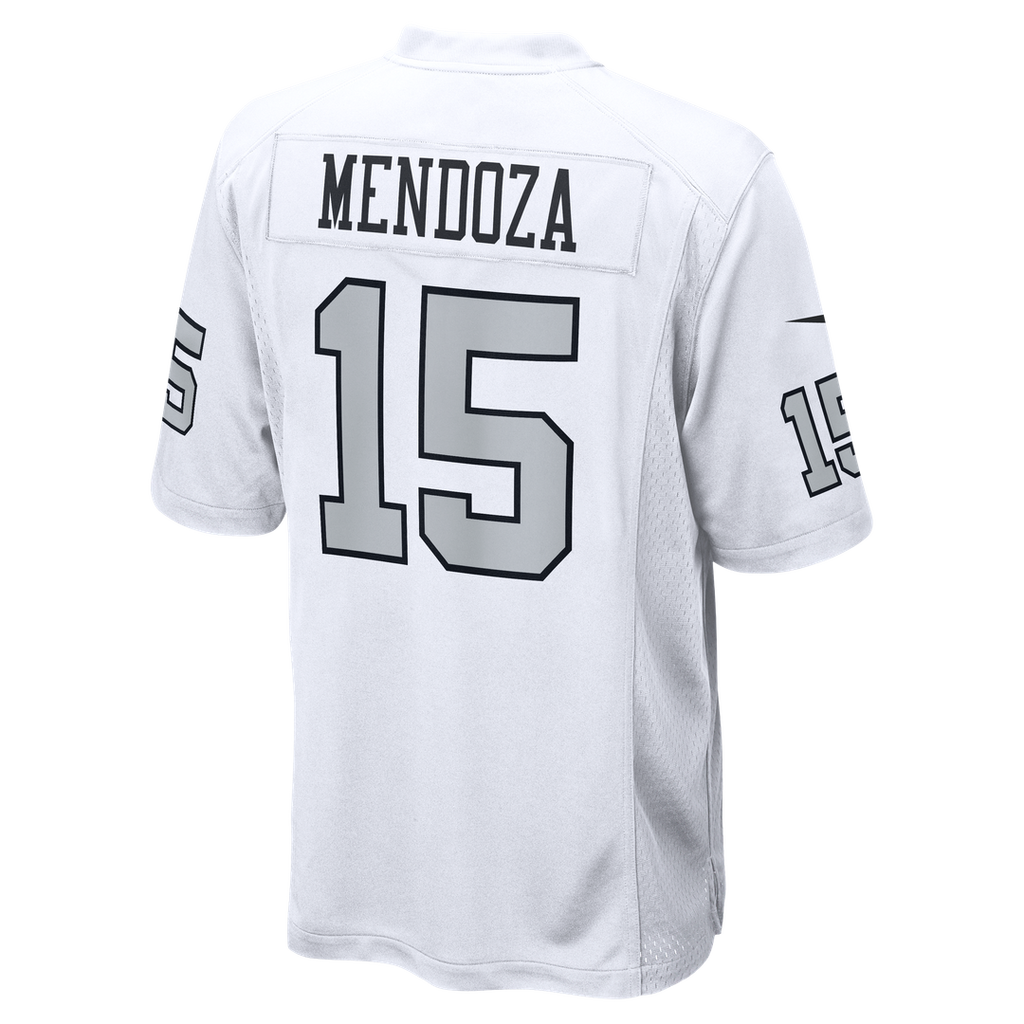Las Vegas Raiders Fernando Mendoza White Alternate Game Player Jersey