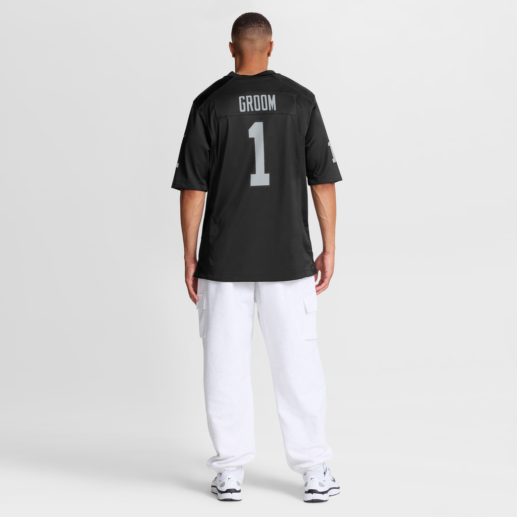 Las Vegas Raiders Number 1 Groom Black Game Jersey