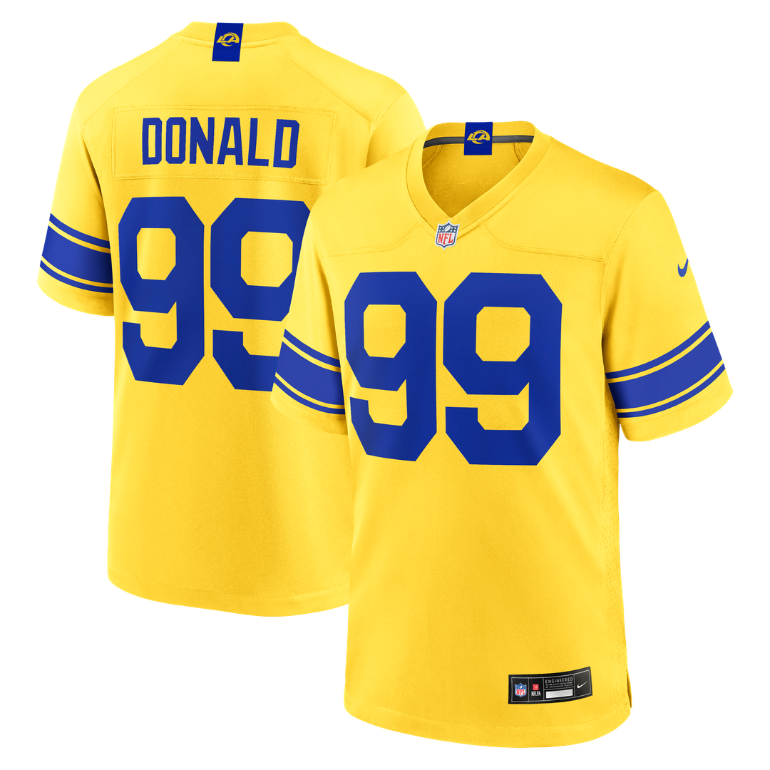 Los Angeles Rams Aaron Donald White Game Jersey