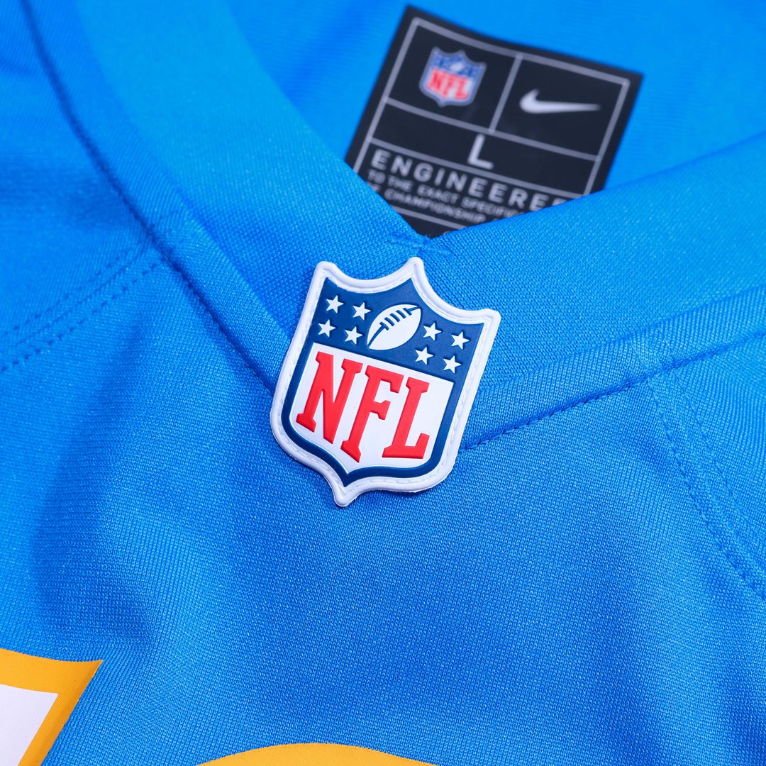 Los Angeles Chargers Nick Barrett Powder Blue Team Game Jersey