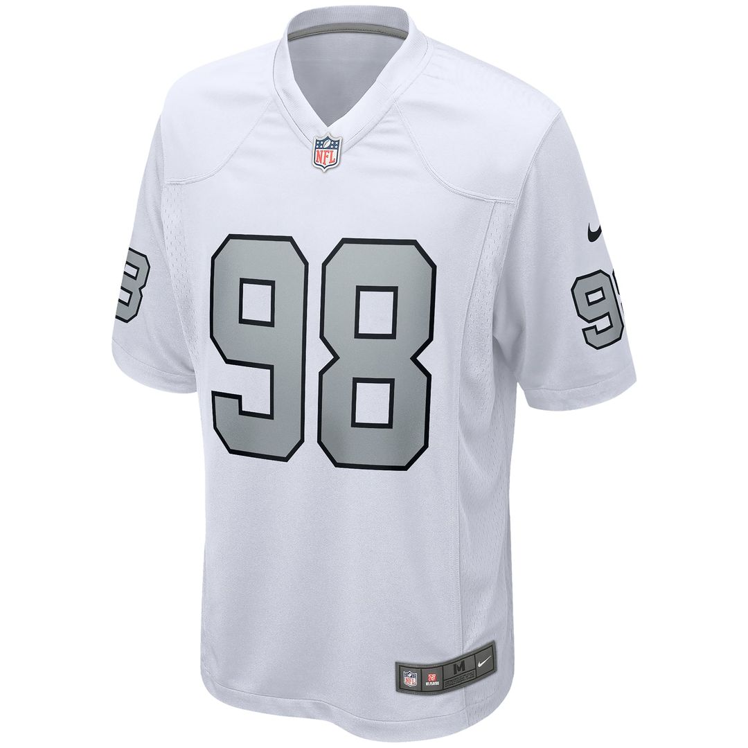 Las Vegas Raiders Maxx Crosby White Alternate Game Jersey