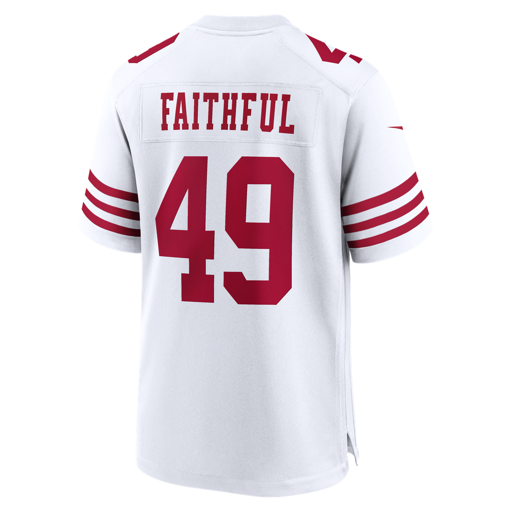 San Francisco 49ers The Faithful Scarlet 80th Anniversary Game Jersey