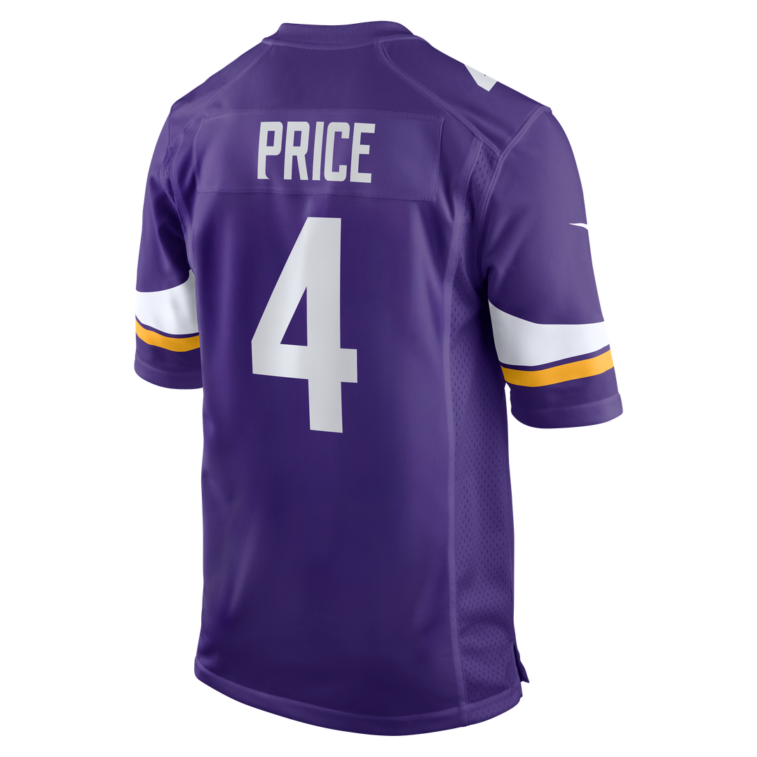 Minnesota Vikings Myles Price Purple Team Game Jersey