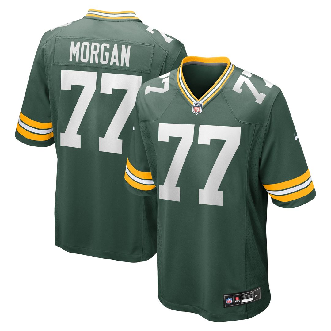 Green Bay Packers Jordan Morgan Green Player Game Jersey