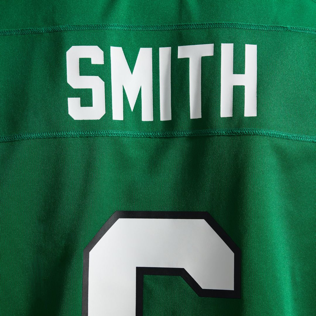 Philadelphia Eagles DeVonta Smith Kelly Green Alternate Game Player Jersey