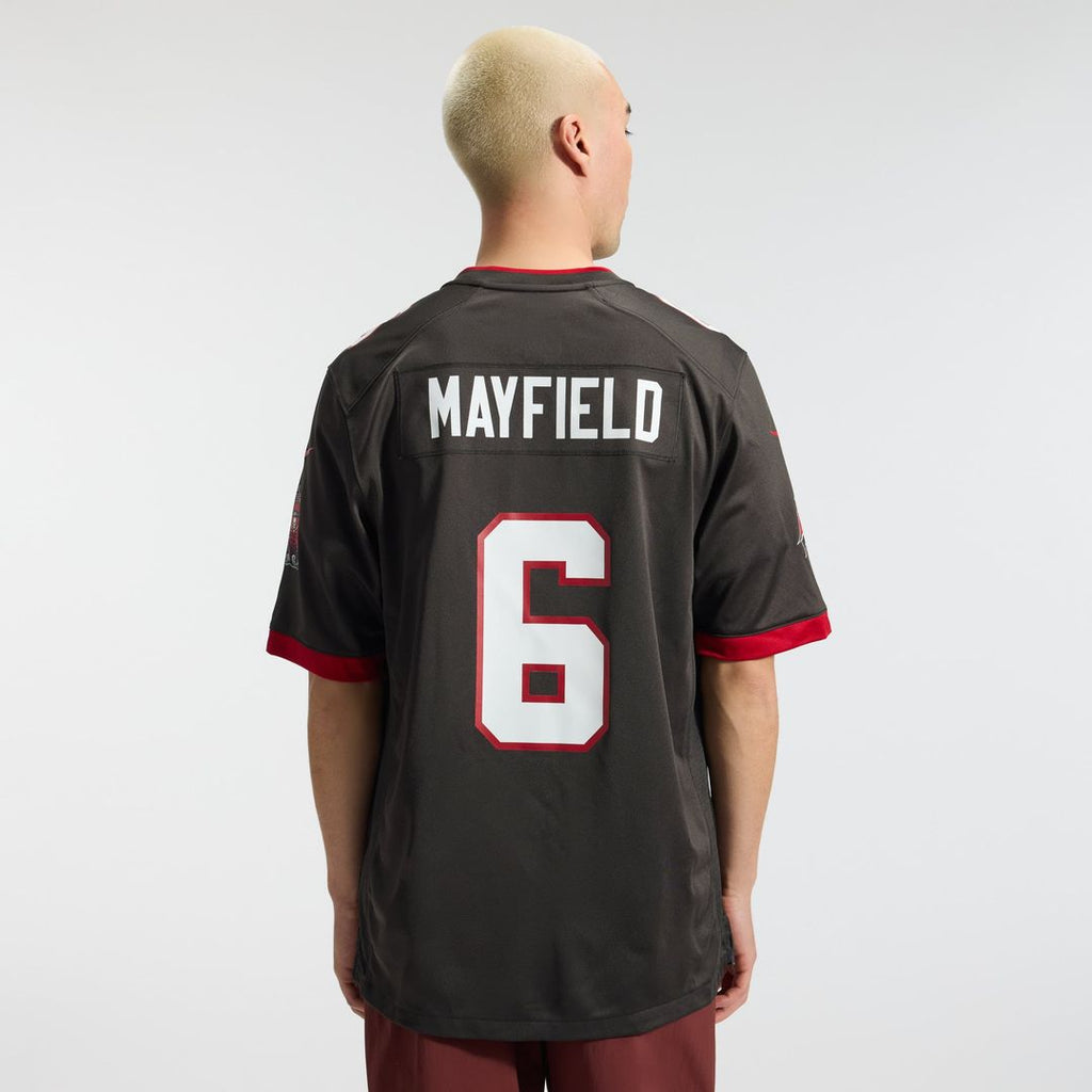 Tampa Bay Buccaneers Baker Mayfield Pewter Alternate Game Player Jersey