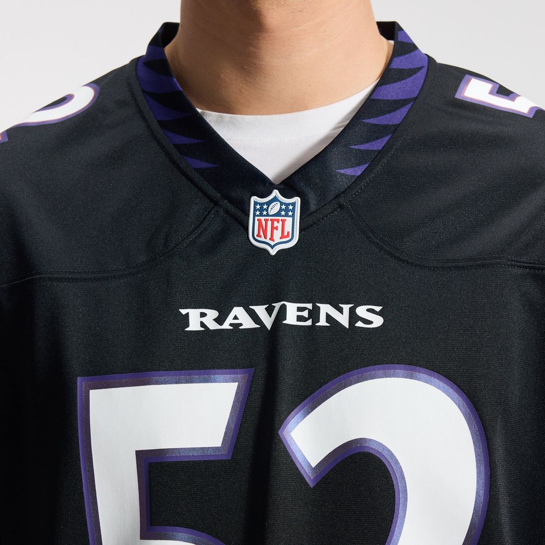 Baltimore Ravens Ray Lewis Black Alternate Retired Player Game Jersey