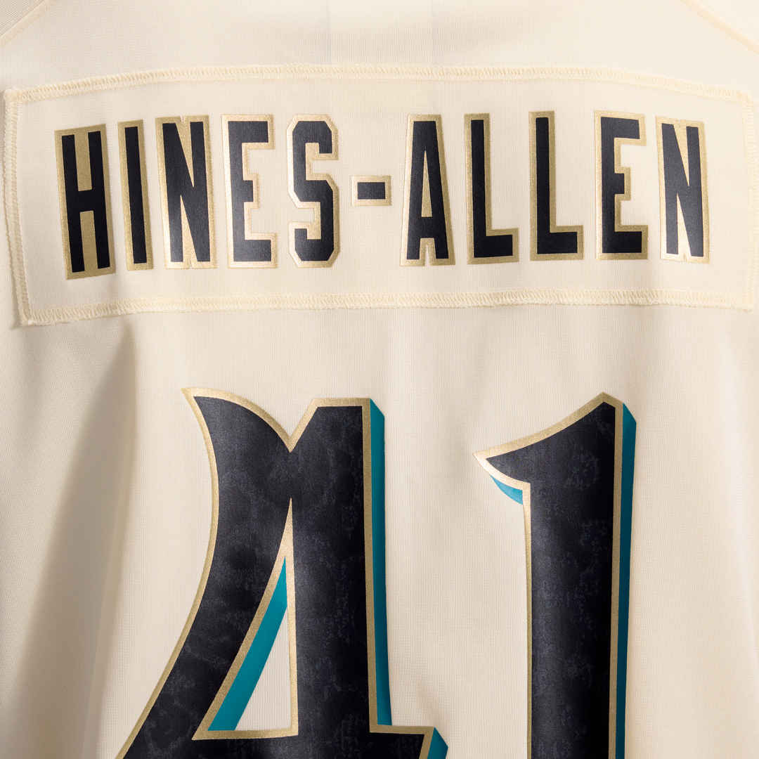 Jacksonville Jaguars Josh Hines-Allen Natural 2026 Rivalries Collection Game Jersey