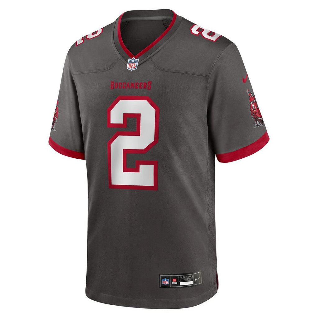 Tampa Bay Buccaneers Emeka Egbuka Pewter Alternate Game Player Jersey