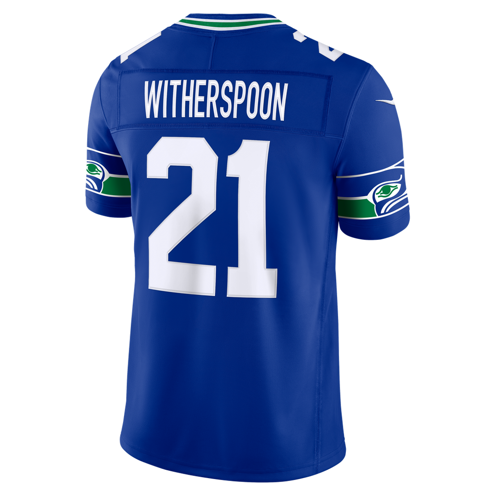 Seattle Seahawks Devon Witherspoon College Navy Team Vapor F.U.S.E. Stitched Limited Jersey