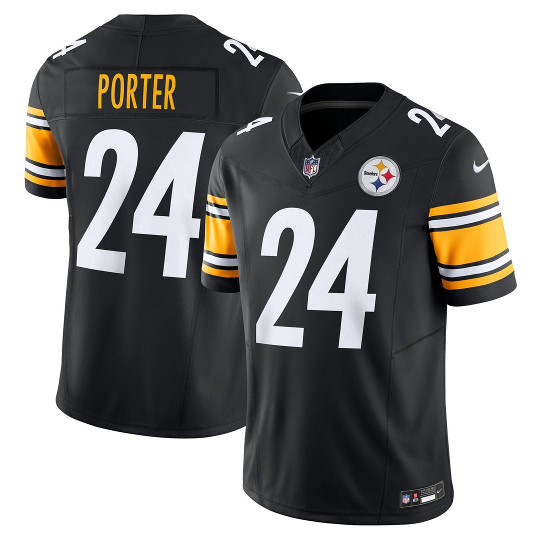 Pittsburgh Steelers Joey Porter Jr. Gold Alternate 1933 Throwback Vapor F.U.S.E. Limited Jersey