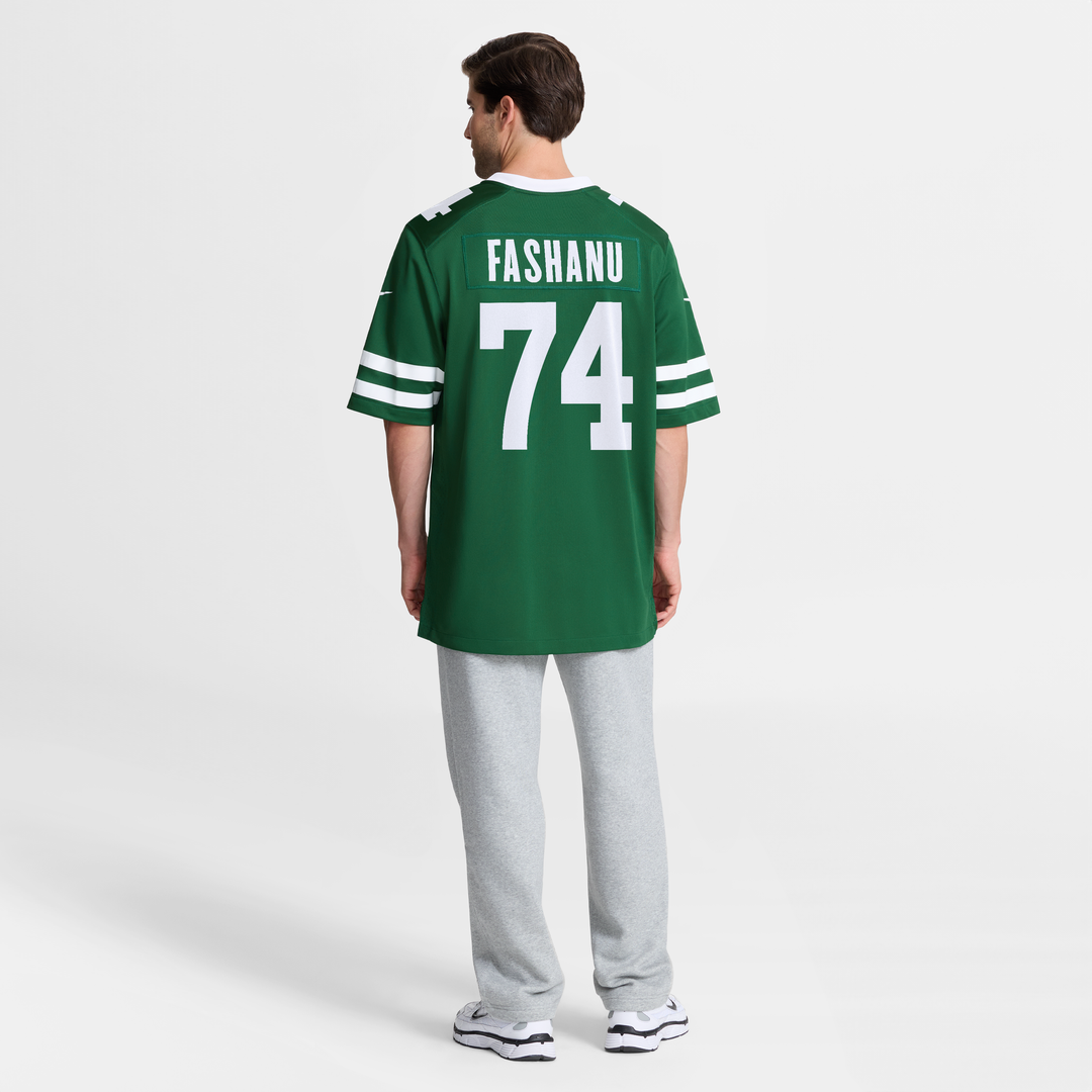 New York Jets Olu Fashanu Gotham Green Player Game Jersey