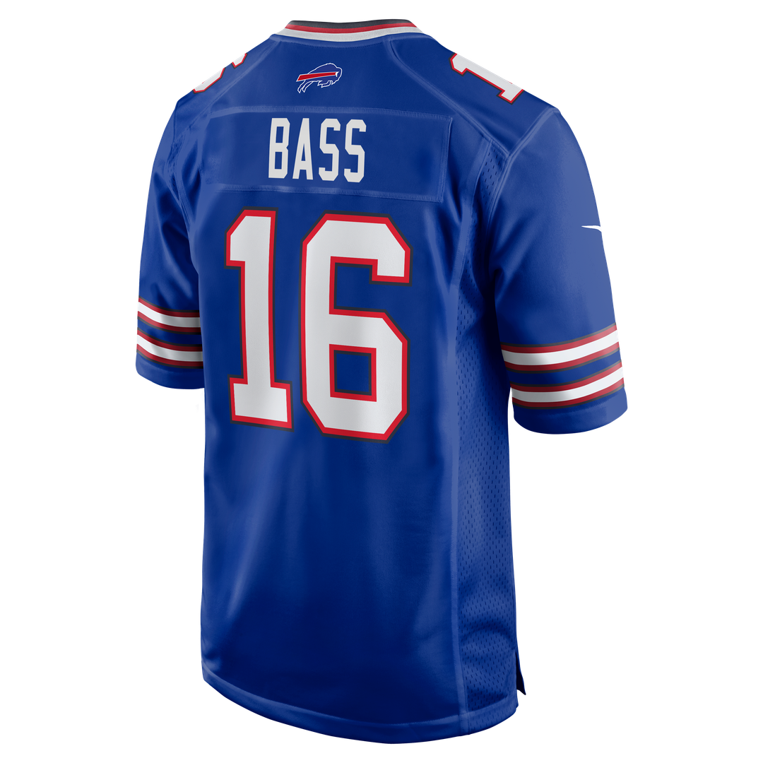 Buffalo Bills Tyler Bass Royal Team Game Jersey