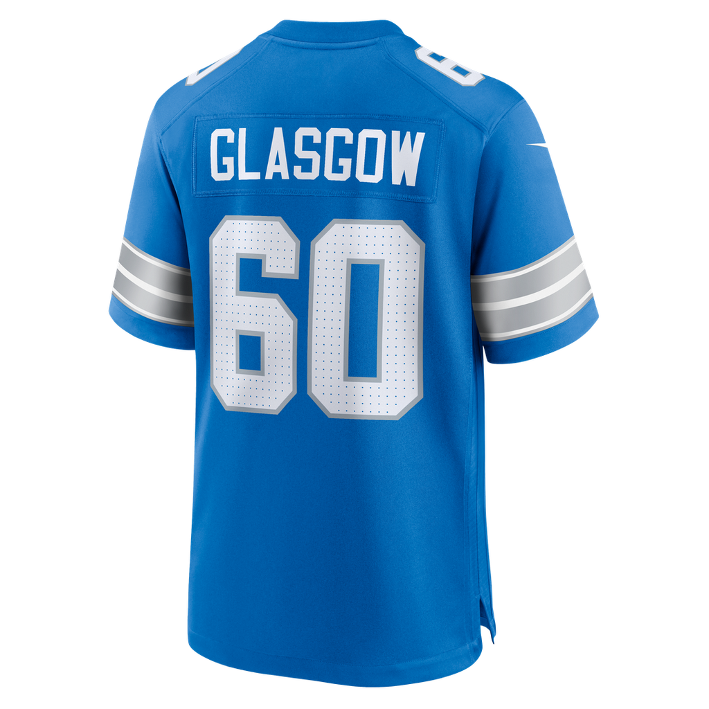 Detroit Lions Graham Glasgow Blue Team Game Jersey