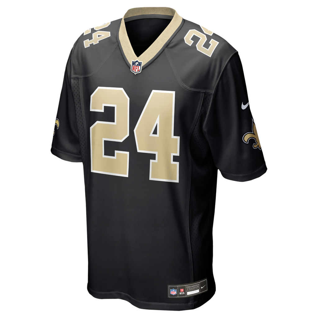 New Orleans Saints Devin Neal Black Team Game Jersey