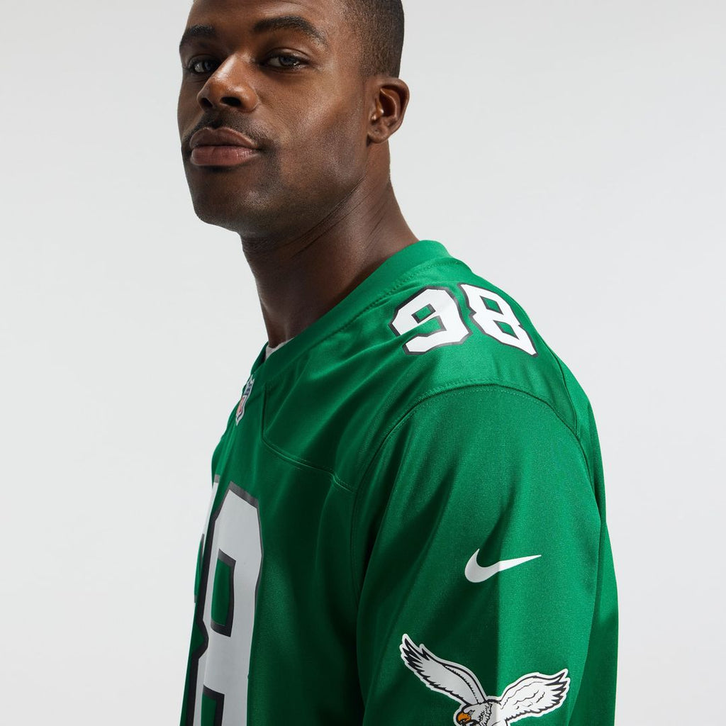 Philadelphia Eagles Jalen Carter Midnight Green Team Game Jersey